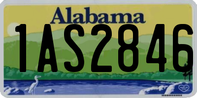 AL license plate 1AS2846