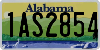 AL license plate 1AS2854