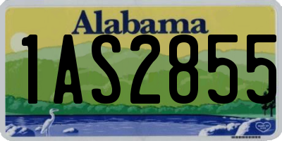AL license plate 1AS2855