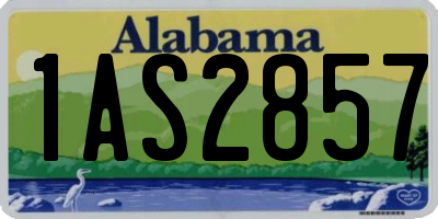 AL license plate 1AS2857