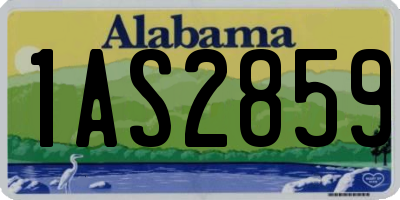 AL license plate 1AS2859