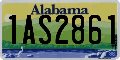 AL license plate 1AS2861