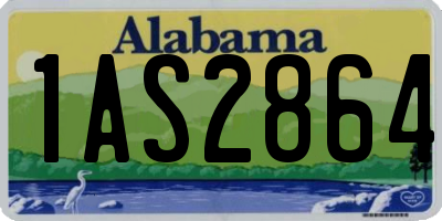 AL license plate 1AS2864