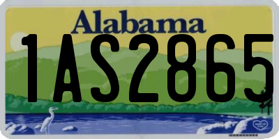 AL license plate 1AS2865