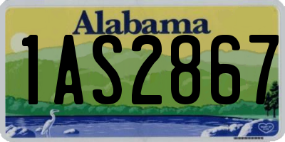 AL license plate 1AS2867