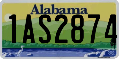 AL license plate 1AS2874