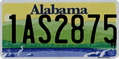 AL license plate 1AS2875