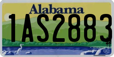 AL license plate 1AS2883