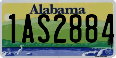 AL license plate 1AS2884