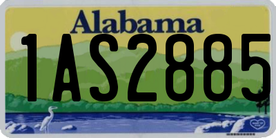AL license plate 1AS2885