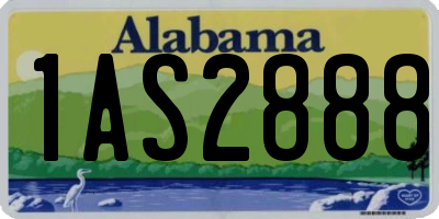 AL license plate 1AS2888