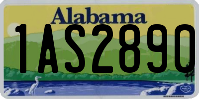 AL license plate 1AS2890
