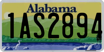 AL license plate 1AS2894
