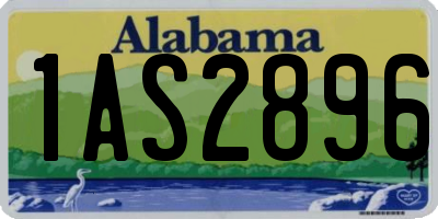 AL license plate 1AS2896