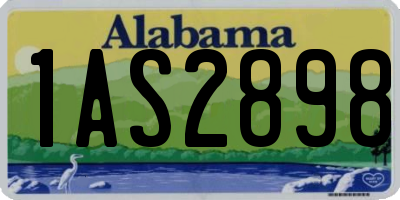 AL license plate 1AS2898