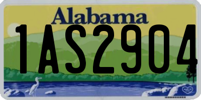 AL license plate 1AS2904