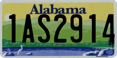 AL license plate 1AS2914