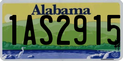AL license plate 1AS2915