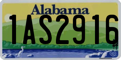 AL license plate 1AS2916