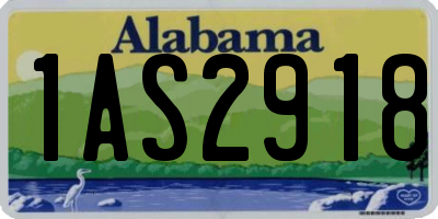 AL license plate 1AS2918