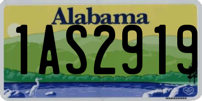 AL license plate 1AS2919