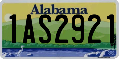 AL license plate 1AS2921