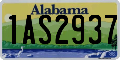 AL license plate 1AS2937