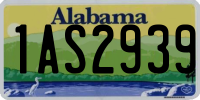 AL license plate 1AS2939