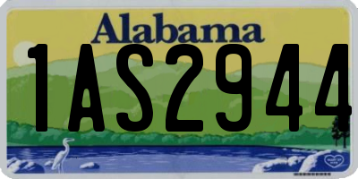 AL license plate 1AS2944
