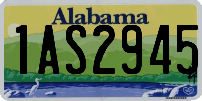 AL license plate 1AS2945