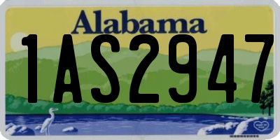 AL license plate 1AS2947