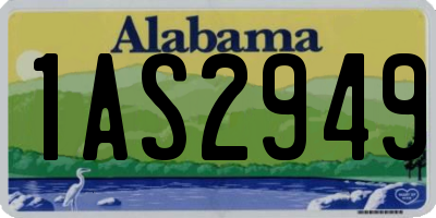 AL license plate 1AS2949