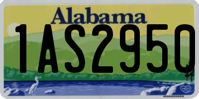 AL license plate 1AS2950