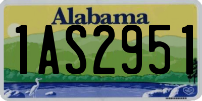 AL license plate 1AS2951