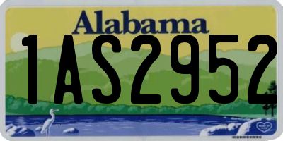 AL license plate 1AS2952