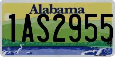 AL license plate 1AS2955