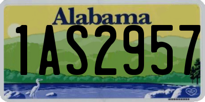 AL license plate 1AS2957