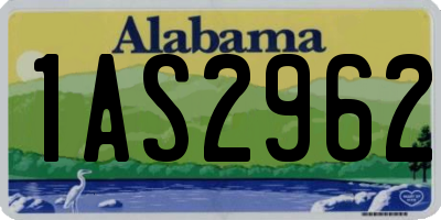 AL license plate 1AS2962