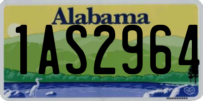 AL license plate 1AS2964