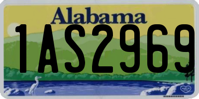 AL license plate 1AS2969