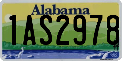 AL license plate 1AS2978
