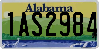 AL license plate 1AS2984