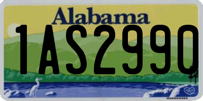 AL license plate 1AS2990