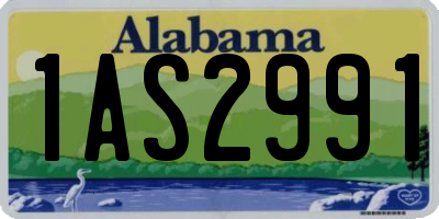 AL license plate 1AS2991