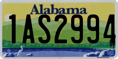 AL license plate 1AS2994