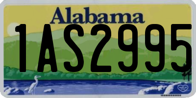 AL license plate 1AS2995