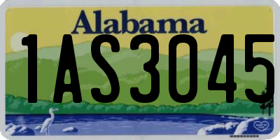 AL license plate 1AS3045
