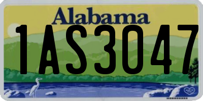 AL license plate 1AS3047