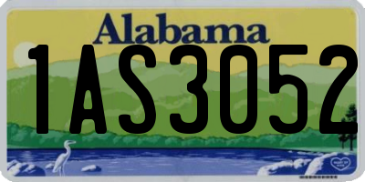 AL license plate 1AS3052