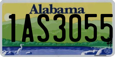AL license plate 1AS3055